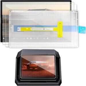 Tesla Cybertruck Glossy Screen Protector 2-Pack 18.5" Front 9.4" Rear